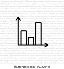 Web line icon. Business graph 