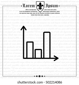 Web line icon. Business graph 