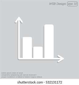 Web line icon. Business graph 