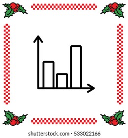 Web line icon. Business graph 