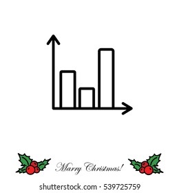 Web line icon. Business graph 