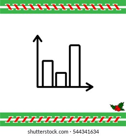 Web line icon. Business graph 