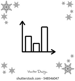 Web line icon. Business graph 