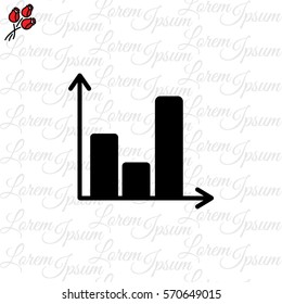 Web line icon. Business graph 