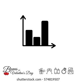 Web line icon. Business graph 