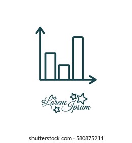 Web line icon. Business graph 