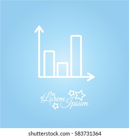 Web line icon. Business graph 