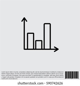 Web line icon. Business graph 