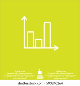 Web line icon. Business graph 