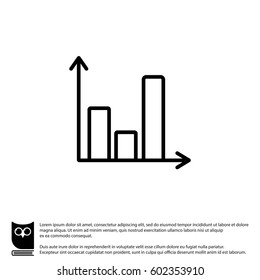 Web line icon. Business graph 