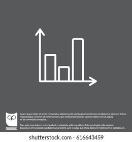 Web line icon. Business graph 