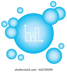 Web line icon. Business graph 