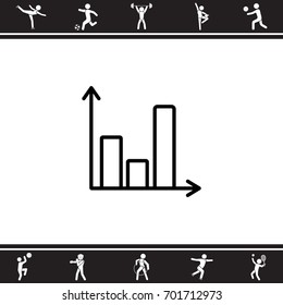 Web line icon. Business graph 