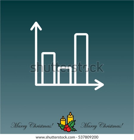 Web line icon. Business graph 