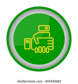 Web line icon. Business; Handshake