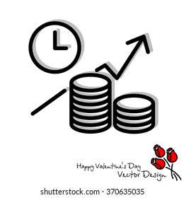 Web line icon. Business idea; The increase in profits (profitable investment)