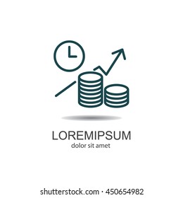 Web line icon. Business idea; The increase in profits (profitable investment)