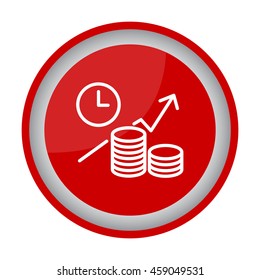 Web line icon. Business idea; The increase in profits (profitable investment)