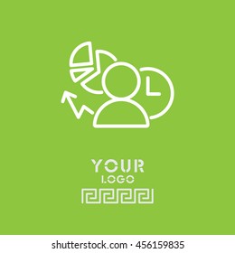 Web line icon. Business icon; Manager , Analyst