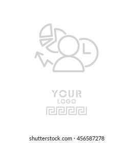 Web line icon. Business icon; Manager , Analyst