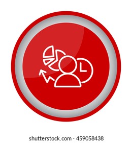 Web line icon. Business icon; Manager , Analyst