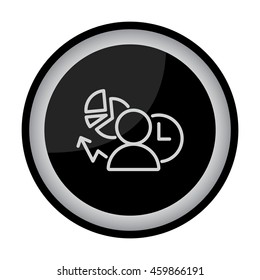 Web line icon. Business icon; Manager , Analyst