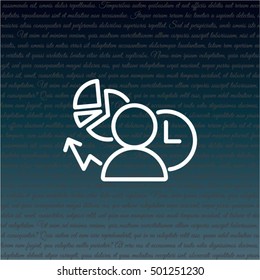 Web line icon. Business icon; Manager , Analyst