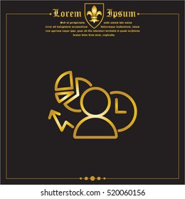 Web line icon. Business icon; Manager , Analyst