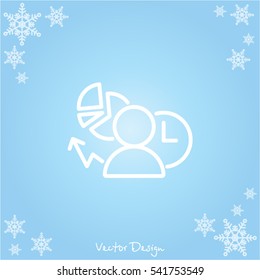 Web line icon. Business icon; Manager , Analyst