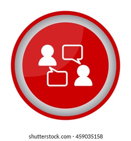 Web line icon. Business; Negotiations, dialog