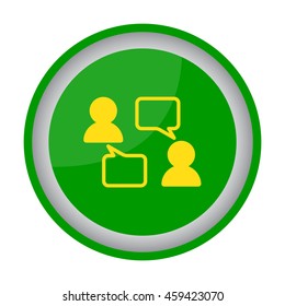 Web line icon. Business; Negotiations, dialog