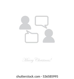 Web line icon. Business; Negotiations, dialog