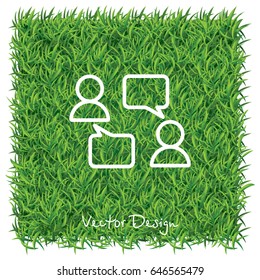 Web line icon. Business; Negotiations, dialog