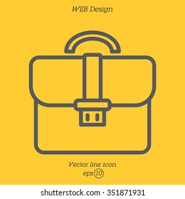 Web line icon. Business; Portfolio (briefcase)