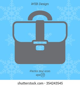 Web line icon. Business; Portfolio (briefcase)