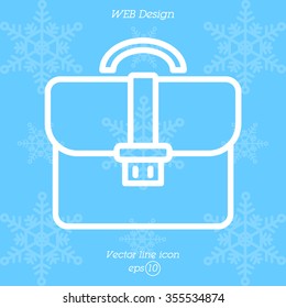 Web line icon. Business; Portfolio (briefcase)
