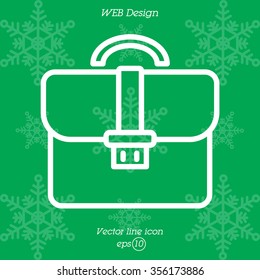 Web line icon. Business; Portfolio (briefcase)