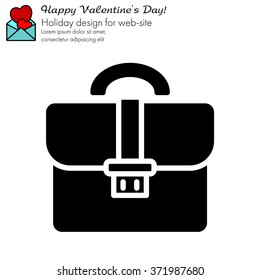 Web line icon. Business; Portfolio (briefcase)