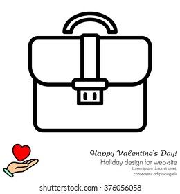 Web line icon. Business; Portfolio (briefcase)