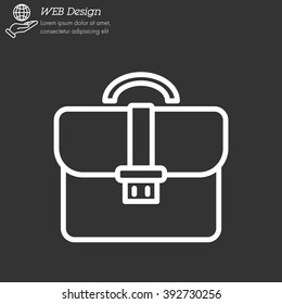Web line icon. Business; Portfolio (briefcase)