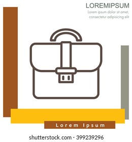 Web line icon. Business; Portfolio (briefcase)