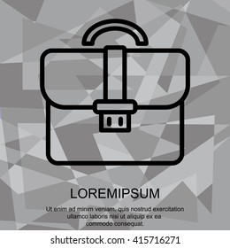 Web line icon. Business; Portfolio (briefcase)