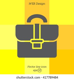Web line icon. Business; Portfolio (briefcase)