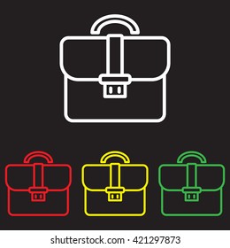 Web line icon. Business; Portfolio (briefcase)