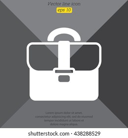 Web line icon. Business; Portfolio (briefcase)