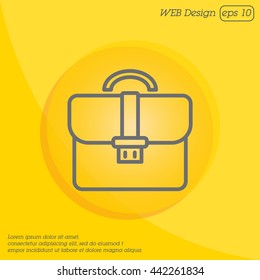 Web line icon. Business; Portfolio (briefcase)
