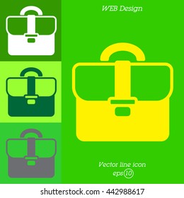 Web line icon. Business; Portfolio (briefcase)