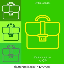 Web line icon. Business; Portfolio (briefcase)