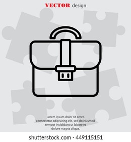 Web line icon. Business; Portfolio (briefcase)