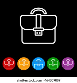 Web line icon. Business; Portfolio (briefcase)